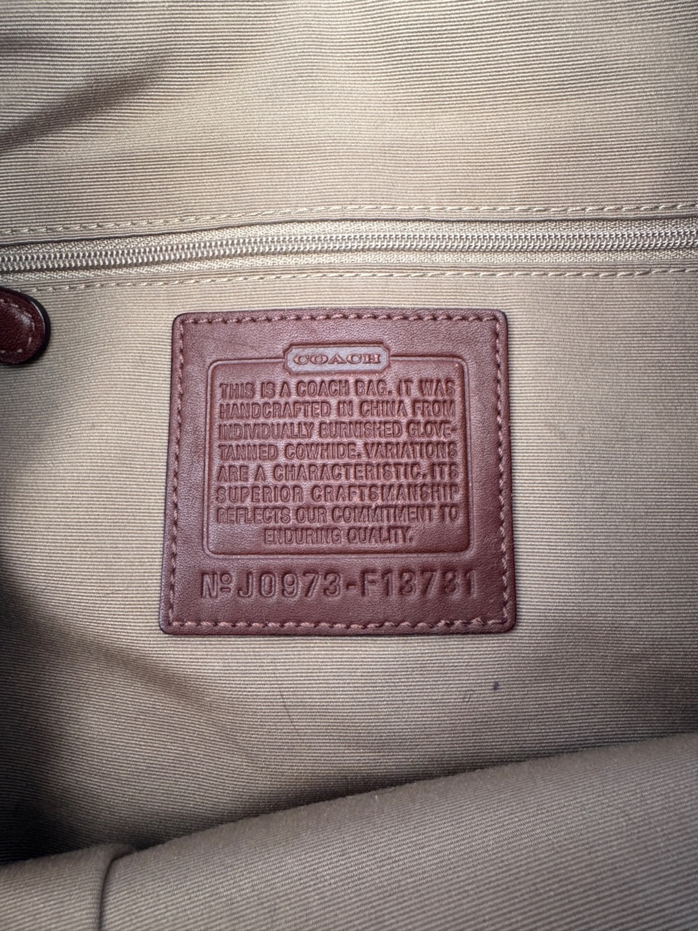 Coach Brown Leather Purse - Picture 3 of 4
